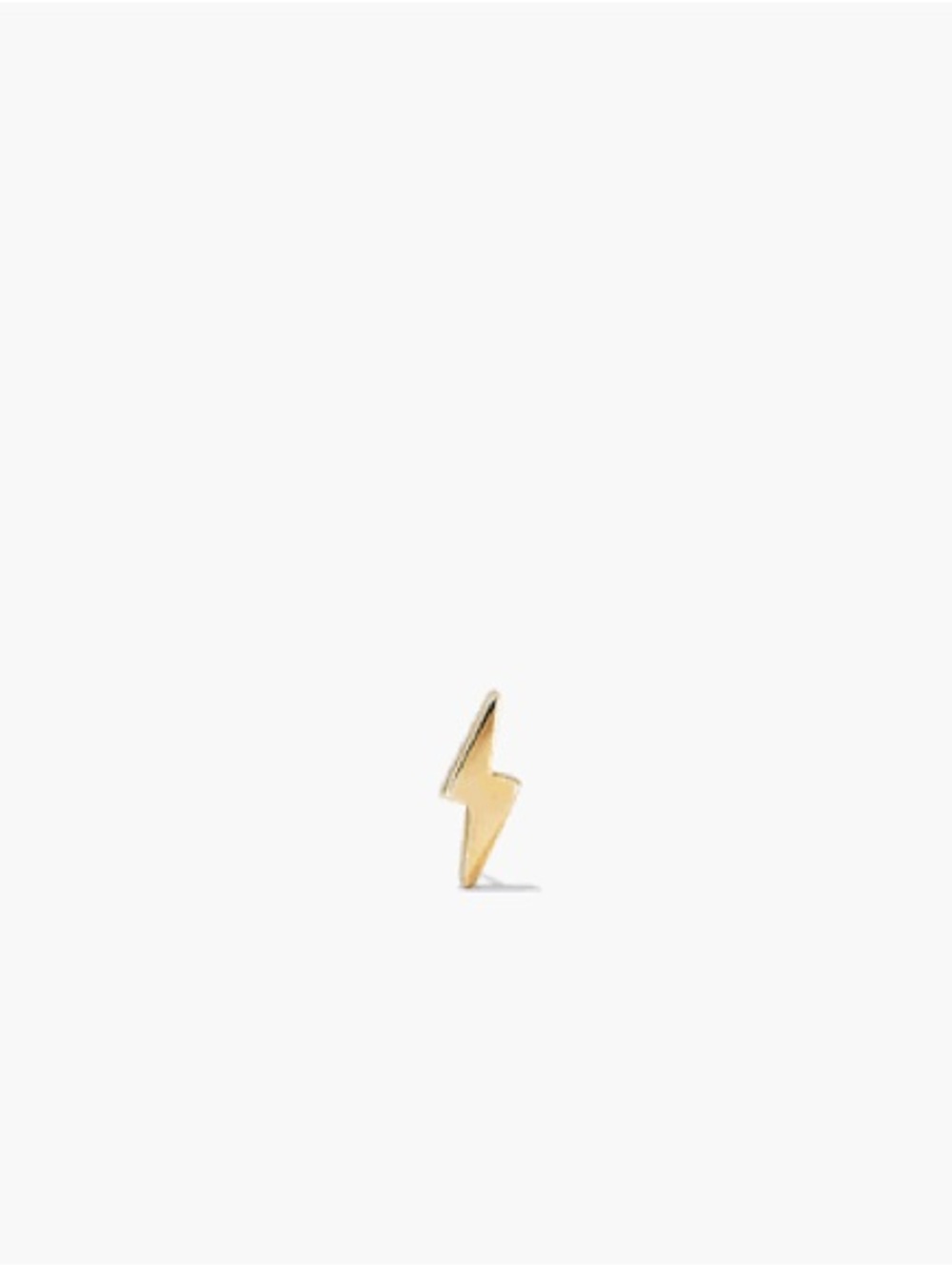 Mejuri Single Lightning Bolt Stud